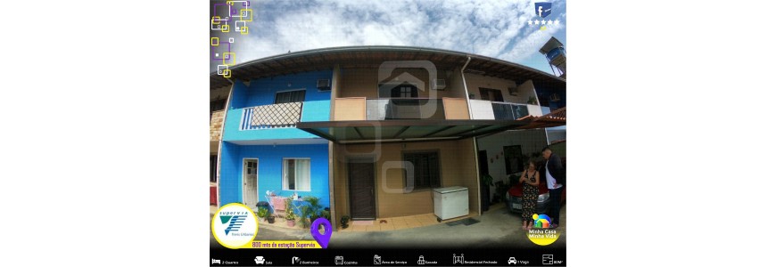 Ótima Localização - Casa espaçosa, 80m², 2 quartos. Condomínio Residencial Fechado.