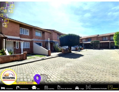 Linda Casa Duplex - Condominio muito Reservado, Planta Espaçosa diferenciada , 2 quartos, Otima Localização.